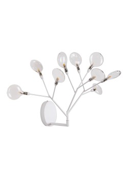 Бра Crystal Lux EVITA AP9 WHITE/TRANSPARENT