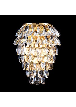 Бра Crystal Lux CHARME AP3 GOLD/TRANSPARENT