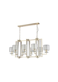 Люстра Crystal Lux NICOLAS SP8 L1000 GOLD/WHITE