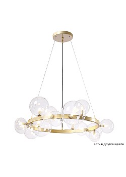 Люстра Crystal Lux AGATA SP15 V2 GOLD/TRANSPARENTE