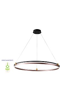 Люстра Crystal Lux FERNANDO SP88W LED D1000 COFFEE/BLACK