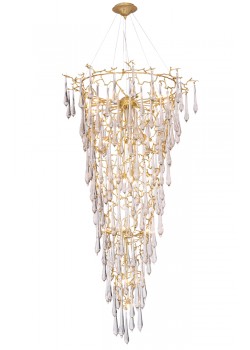 Люстра Crystal Lux REINA SP34 D1200 GOLD PEARL