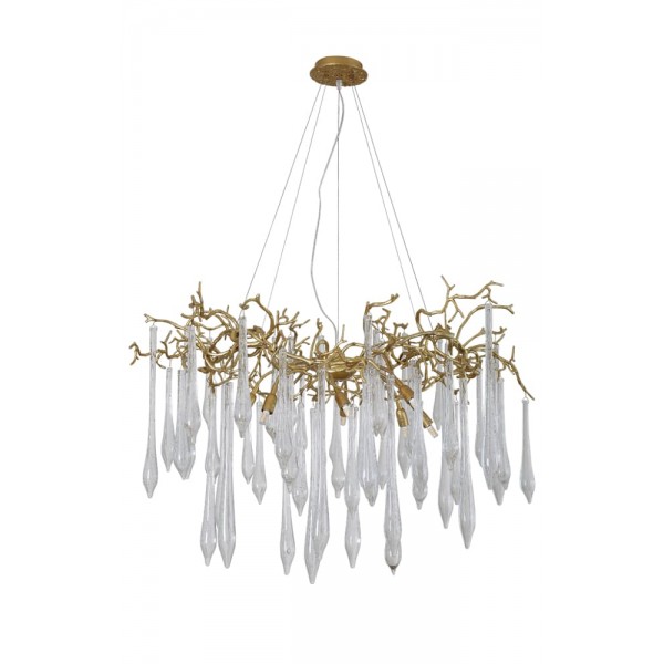 Люстра Crystal Lux REINA SP8 D1000 GOLD PEARL