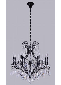 Люстра Crystal Lux MAGNIFICO SP13 BLACK/TRANSPARENT