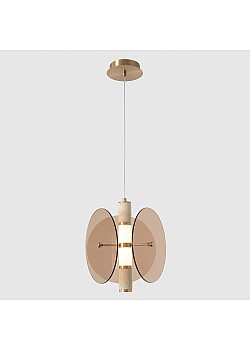 Светильник подвесной Crystal Lux AMARILLO SP12W LED BRASS