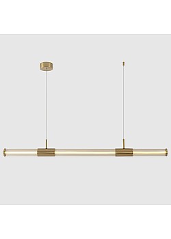 Светильник подвесной Crystal Lux LINEUP SP24W LED BRASS