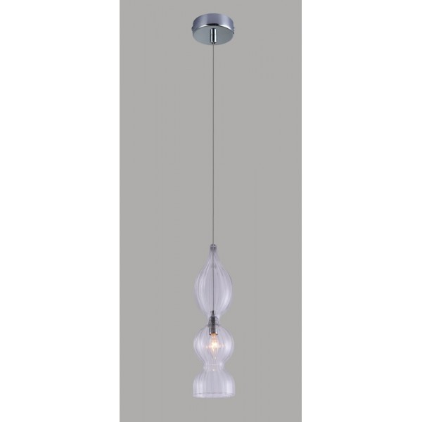 Светильник подвесной Crystal Lux IRIS SP1 B TRANSPARENT