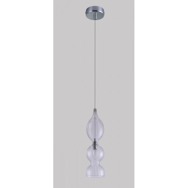 Светильник подвесной Crystal Lux IRIS SP1 B TRANSPARENT