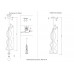 Светильник подвесной Crystal Lux IRIS SP1 B TRANSPARENT