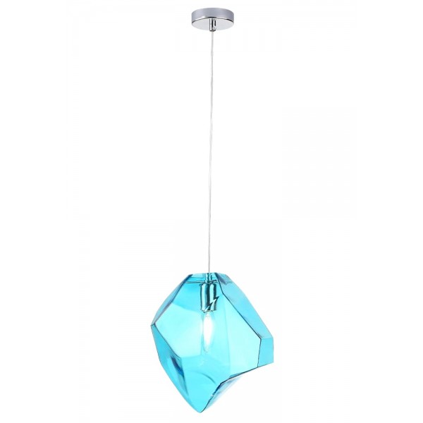 Светильник подвесной Crystal Lux NUESTRO SP1 CHROME/BLUE