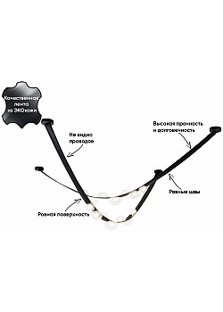 Светильник подвесной Crystal Lux BOSQUE SP7 L3000 BLACK/TRANSPARENT