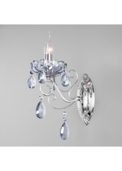 Бра Eurosvet Escada 10109/1 хром/лазурный хрусталь Strotskis
