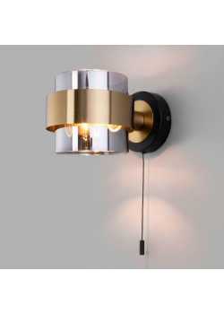 Бра Eurosvet Arcada 70127/1 черный/ дымчатый