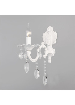 Бра Eurosvet Veletta 10108/1 белый/прозрачный хрусталь Strotskis