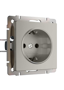 Розетка с заземлением (дымчатый) W1271004/ a069462