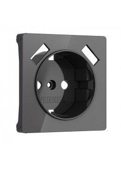 Накладка для розетки USB Werkel графит акрил W1179544 4690389197574