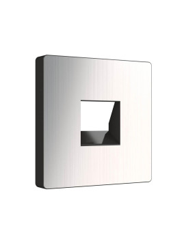 Лицевая панель Werkel розетки RJ45 и RJ11 глянцевый никель WL02-RJ-CP 4690389100406