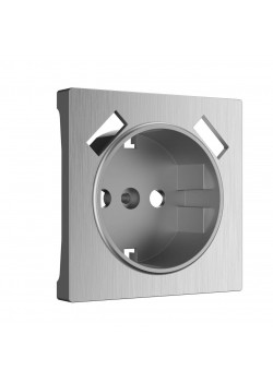 Накладка для розетки USB Werkel cеребряный рифленый W1179509 4690389159848