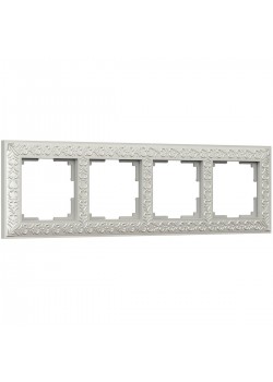 Рамка Werkel Antik на 4 поста жемчужный WL07-Frame-04 4690389063527