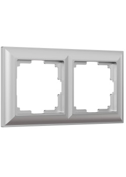 Рамка на 2 поста Werkel Fiore серебряный W0022206 4690389160356