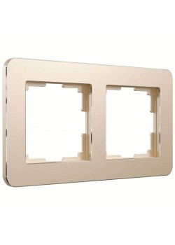 Рамка Werkel Platinum на 2 поста шампань W0022611 4690389184468