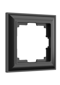 Рамка на 1 пост Werkel Fiore черный матовый W0012208 4690389160332