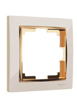Рамка на 1 пост Werkel Snabb слоновая кость/золото W0011932 4690389160691