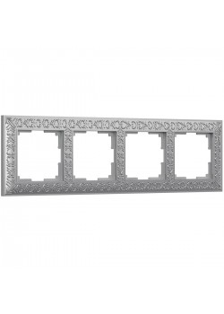 Рамка Werkel Antik на 4 поста матовый хром WL07-Frame-04 4690389145698
