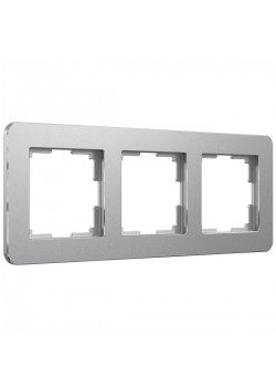 Рамка Werkel Platinum на 3 поста алюминий W0032606 4690389184475