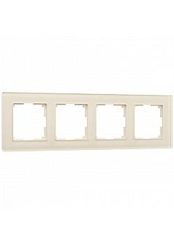 Рамка на 4 поста Werkel Favorit молочный W0041141 4690389183447
