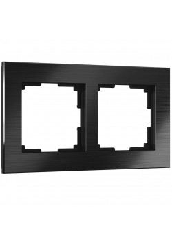 Рамка Werkel Aluminium на 2 поста черный алюминий W0021708 4690389158056