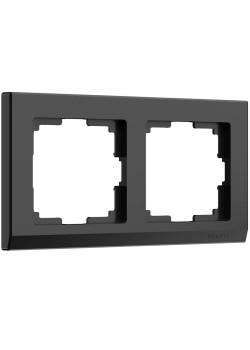 Рамка Werkel Stark на 2 поста черный W0021808 4690389161827