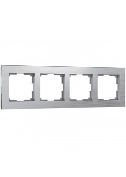 Рамка на 4 поста Werkel Aluminium алюминий W0041706 4690389158070