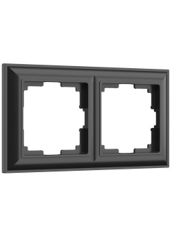 Рамка Werkel Fiore на 2 поста черный W0022208 4690389160370