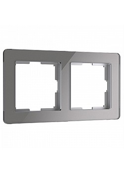 Рамка Werkel Acrylic на 2 поста графит W0022704 4690389184864