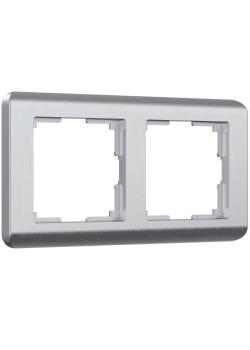 Рамка на 2 поста Werkel Stream серебряный W0022106 4690389162213
