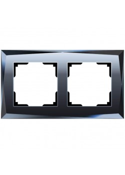 Рамка на 2 поста Werkel Diamant черный W0021208 4690389158810