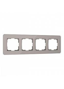 Рамка Werkel Elite на 4 поста дымчатый W0042417 4690389180798