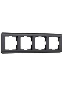 Рамка на 4 поста Werkel Stream графит W0042104 4690389162350