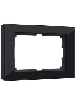 Рамка для двойной розетки Werkel Favorit черный W0081108 4690389160226