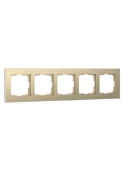 Рамка на 5 постов Werkel Stream шампань W0052111 4690389162527