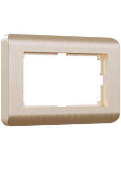 Рамка для двойной розетки Werkel Stream шампань W0082111 4690389162572