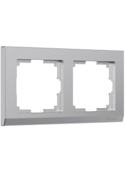 Рамка на 2 поста Werkel Stark серебряный W0021806 4690389161803