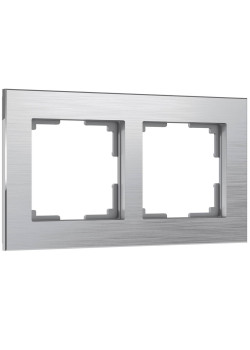 Рамка на 2 поста Werkel Aluminium алюминий W0021706 4690389158032