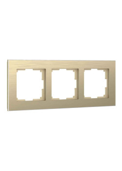 Рамка Werkel Aluminium на 3 поста шампань алюминий W0031711 4690389158155