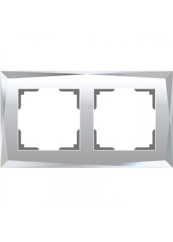 Рамка на 2 поста Werkel Diamant зеркальный W0021220 4690389158827
