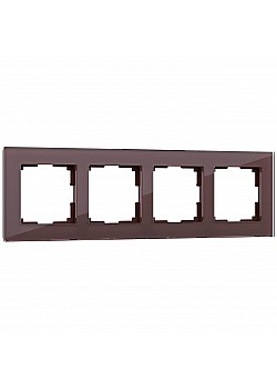 Рамка на 4 поста Werkel Favorit мокко W0041118 4690389160059