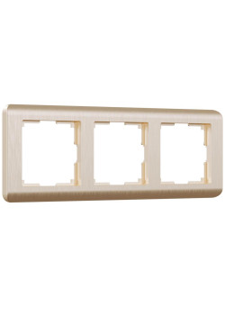 Рамка на 3 поста Werkel Stream шампань W0032111 4690389162305