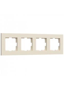Рамка на 4 поста Werkel Slab айвори матовый W0042962 4690389193521