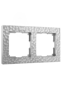 Рамка Werkel Hammer на 2 поста серебряный W0022406 4690389163395